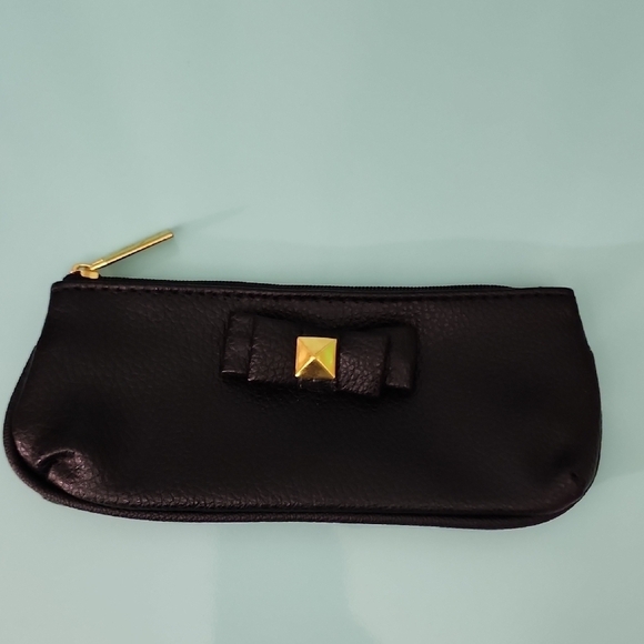Lord & Taylor Handbags - Lord & Taylor Cosmetic Pouch with Gold Accent